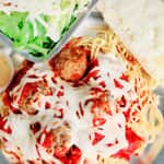 Spaghetti / 4 Meatball Parmesan