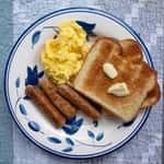 Breakfast Platter Eggs / Sausage / Toast & Butter