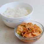 Kimchi 8 oz ( Homemade ) with white Rice