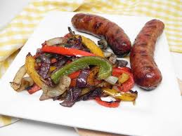 Italian Sausage Dinner / Fried onions, Green Pepper & Mushroom