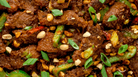 Kung Po Beef & Peanuts