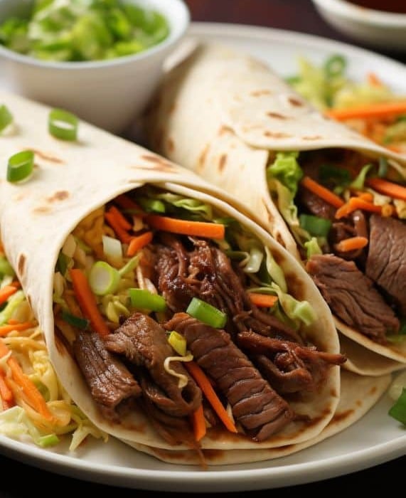 Moo Shu Beef & 4 Pancakes