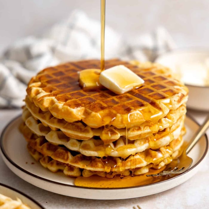 Waffles 5 ( Butter & Syrup ) Home Style