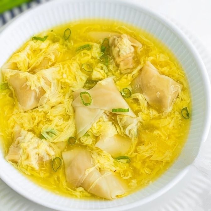Wonton & Egg Drop Soup Large 32 oz
